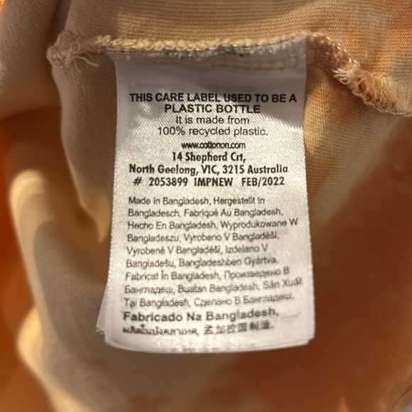 Cotton On tie dye short sleeve made of recycled plastic size XXS - Picture 4 of 5